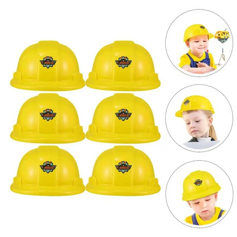 فستان البناء القبعات الطرف حتى قبعة يتوهم الاطفال الصلب لبناء اللعب اللعب البناء خوذة