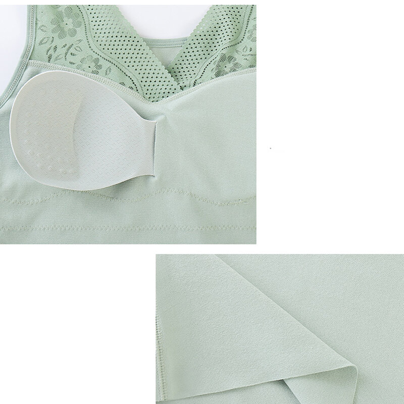 حمالة صدر نسائية مبطنة برقبة على شكل V ، قميص حراري مخملي مرن بدون أكمام ، ملابس داخلية دافئة ناعمة