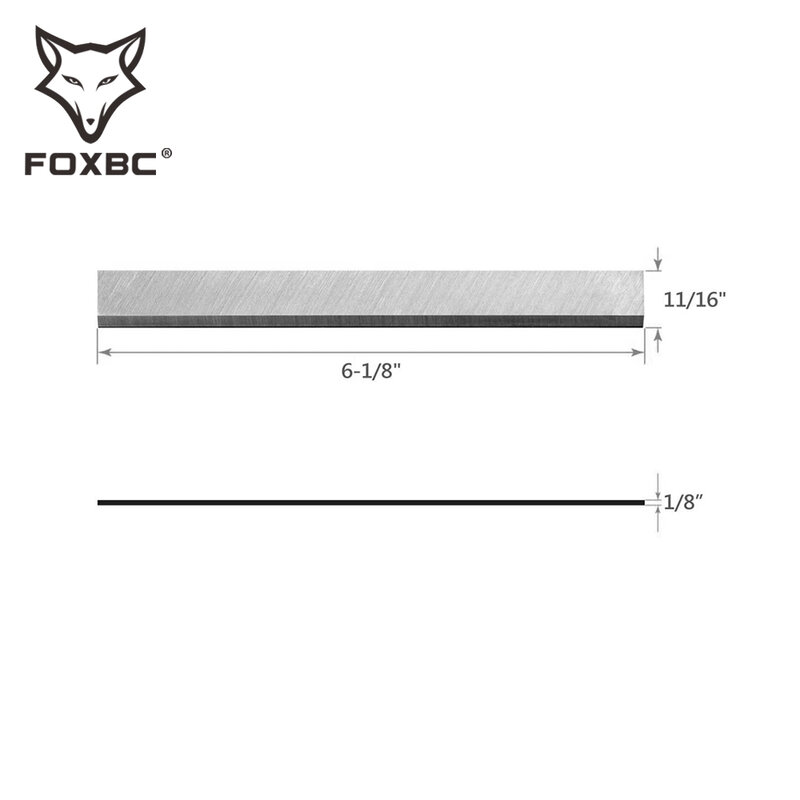 FOXBC 6-1/8 "155 مللي متر النجار السكاكين استبدال الحرفي 113-206931 و 113-232200 الخشب نصل تخطيط ل النجارة مجموعة من 3