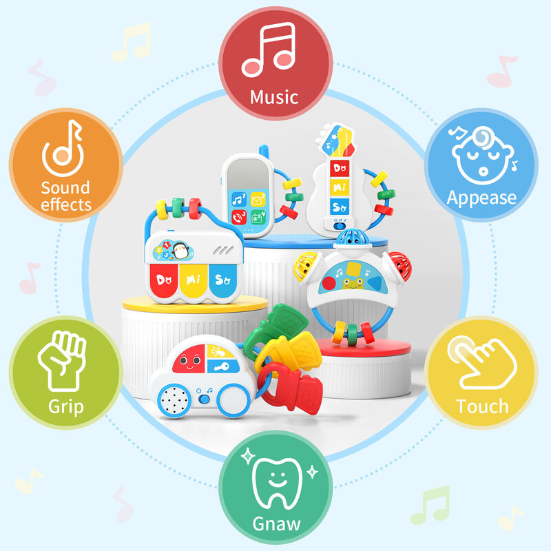 لعبة موسيقية للأطفال مع صوت الحيوانات ، لوحة مفاتيح بيانو للأطفال ، أداة موسيقية كهربائية وامضة ، ألعاب تعليمية مبكرة للأطفال