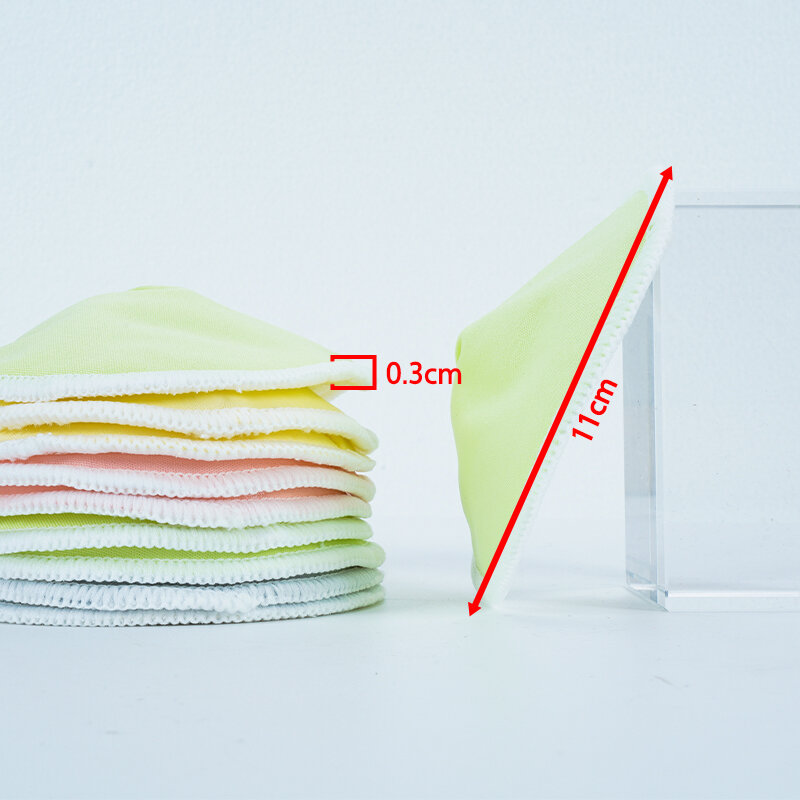 3 طبقات العضوية قابلة لإعادة الاستخدام منصات الثدي التمريض مقاوم للماء العضوية عادي قابل للغسل وسادة الطفل الرضاعة الطبيعية الملحقات