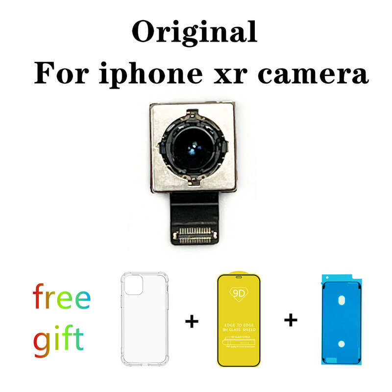 كاميرا خلفية أصلية لهاتف iPhone XR Plustraseira عدسة خلفية كبيرة وكابل مرن لكاميرا Xr