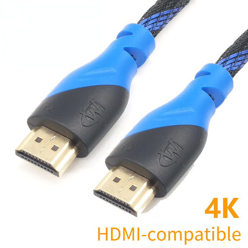 كابل مضفر خط توصيل حقيقي متوافق مع HDMI جديد V1.4 AV HD ثلاثية الأبعاد لـ PS3 Xbox HDTV 1.8 متر لـ PlayStation 3