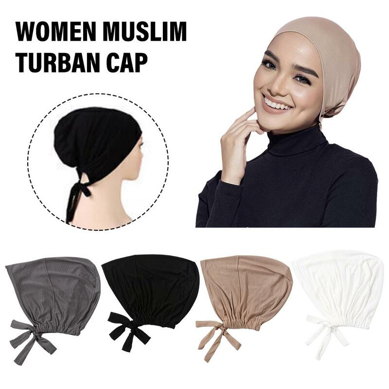 قبعة عمامة إسلامية ناعمة مشروط ، غطاء وشاح إسلامي ، غطاء رأس نسائي ، أغطية حجاب داخلية ، قبعة هندية ، جديدة