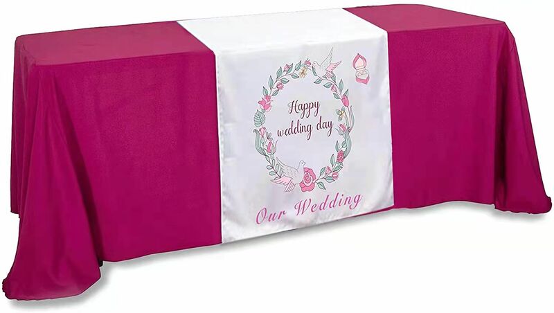 الرقمية طباعة مخصص الجدول عداء مع شعار شركة أو النص شخصية العدائين تخصيص ل حفل زفاف وعيد ميلاد