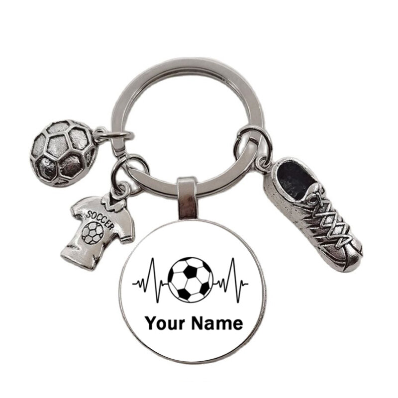 كرة القدم Diy بها بنفسك اسم مخصص المفاتيح للعب كرة القدم الصبي المفاتيح ، Diy بها بنفسك المفاتيح لمحبي كرة القدم