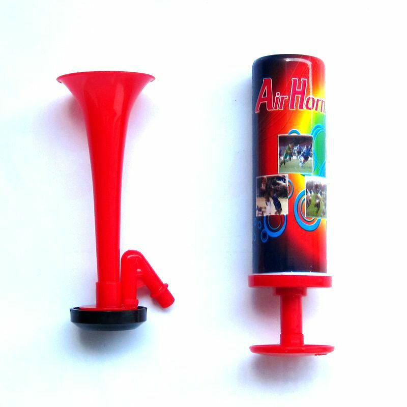 الأنابيب البلاستيكية Vuvuzela منخفضة صوت المشجعين يهتف كرة القدم الهواء القرن ضوء المتكلم التشجيع المشجعين قرون دفع مضخة الغاز الهواء قرون