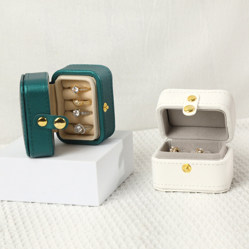 صندوق مجوهرات صغير مشبك صغير خاتم صندوق أقراط قلادة سوار صندوق خاتم عرض صندوق مجوهرات المحمولة