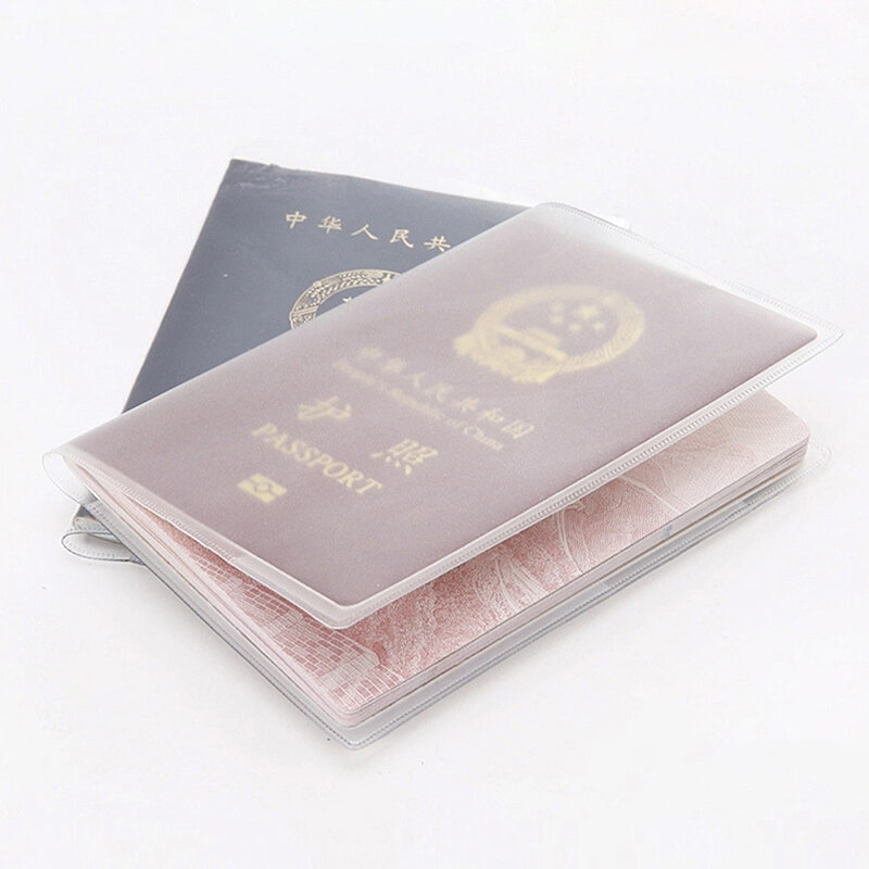 غطاء جواز سفر شفاف ، حقائب مستندات مقاومة للماء ، كم واقي ، 1: 1