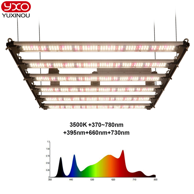 مصباح إضاءة LED كامل الطيف 1000 وات Sam-ng LM301H 800 وات 650 وات ضوء متزايد يعمل بالأشعة فوق البنفسجية IR يمكن تشغيله/إيقاف تشغيله للخيمة الداخلية لزراعة النباتات مصباح فيتو