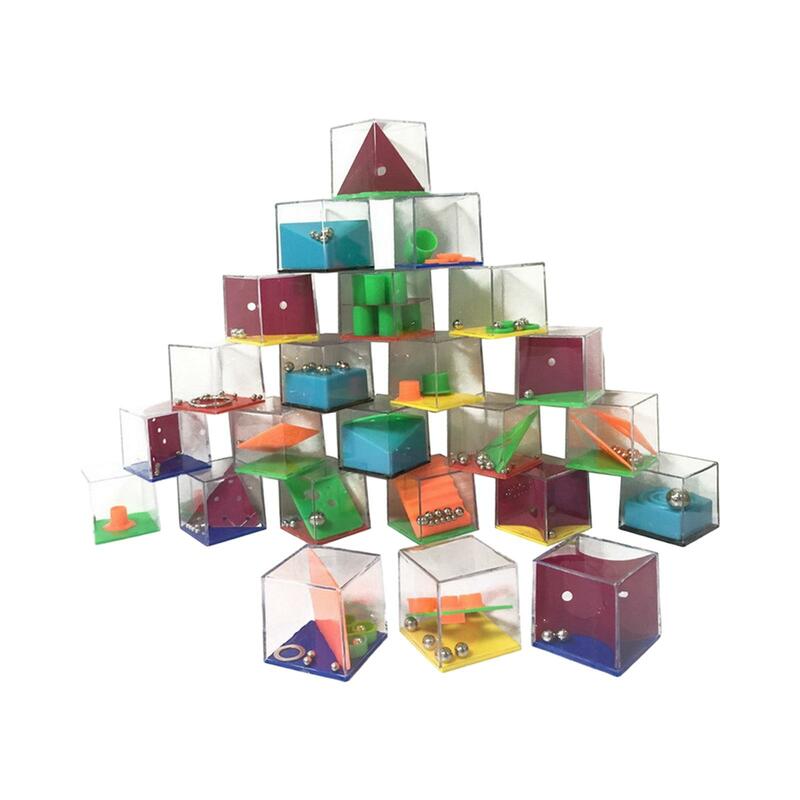 متاهة لعبة صندوق اللغز للأطفال ، لعبة مكعب ثلاثية الأبعاد ، صندوق الجائزة ، 24 قطعة