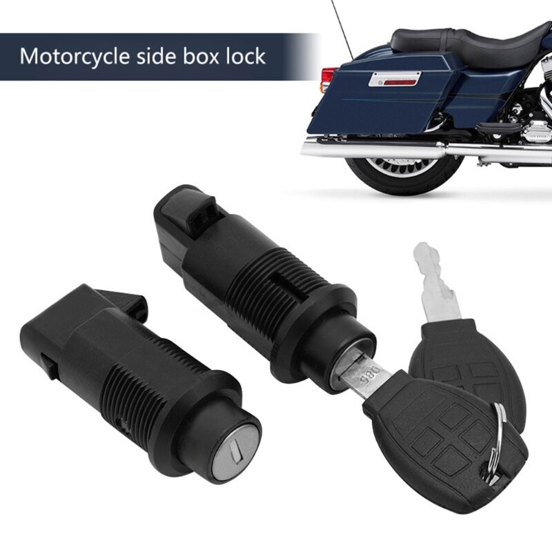 U90C 1 مجموعة دراجة نارية السرج قفل الصلب حقيبة السرج الأجهزة العالمية