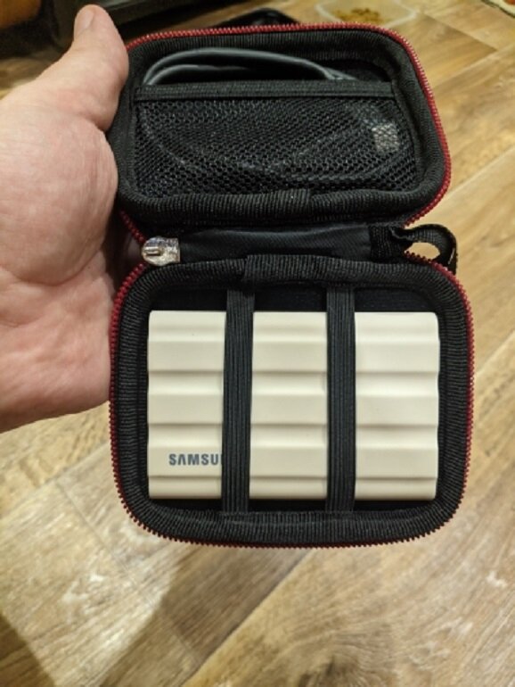 الحالات الصعبة PSSD القرص الصلب الجديد حقيبة حمل لسامسونج المحمولة SSD T7 الدرع