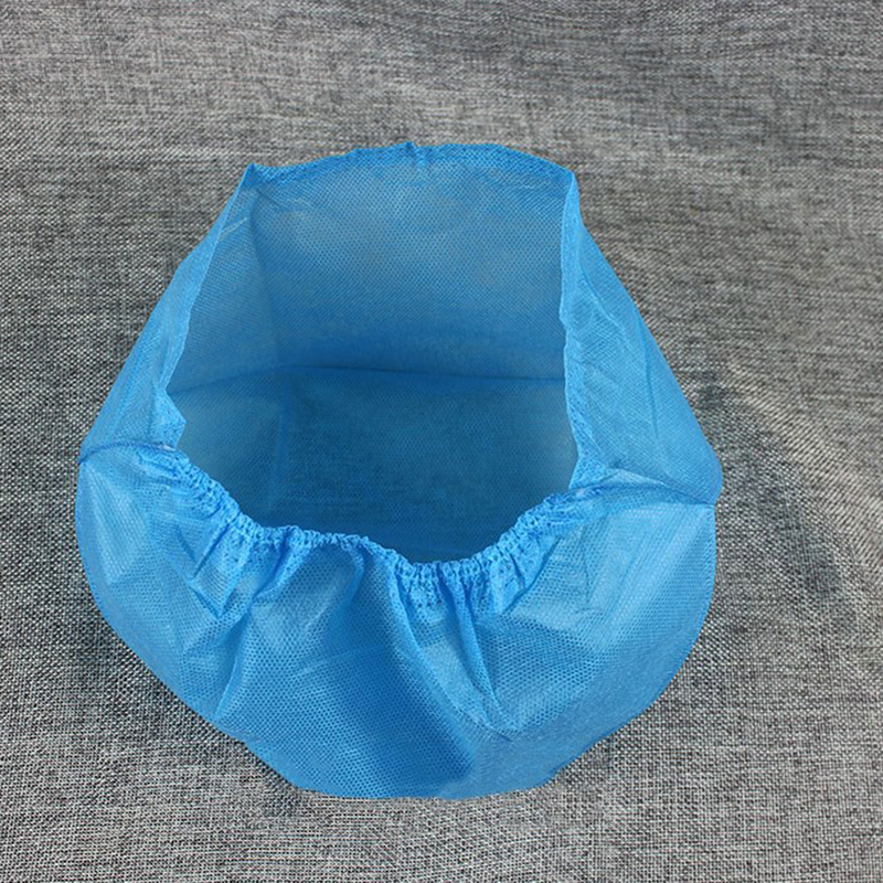 قبعة منفوشة غير منسوجة ، شبكة غطاء شعر ، قبعة عمل زرقاء للصالونات والسبا ، 20 *