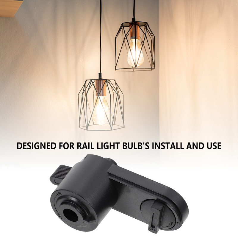محول رأس مصباح المسار LED ، موصل محول السكك الحديدية ، تركيبات إضاءة نجار السكك الحديدية