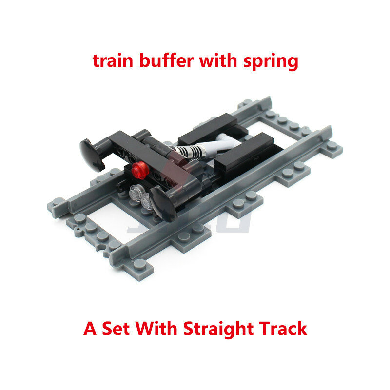 مدينة قطع قطار السكك الحديدية العازلة وقف نموذج مجموعة السكك الحديدية نهاية متوافق 53401 مستقيم المسار MOC RC قطار بناء الالعاب العملاقة