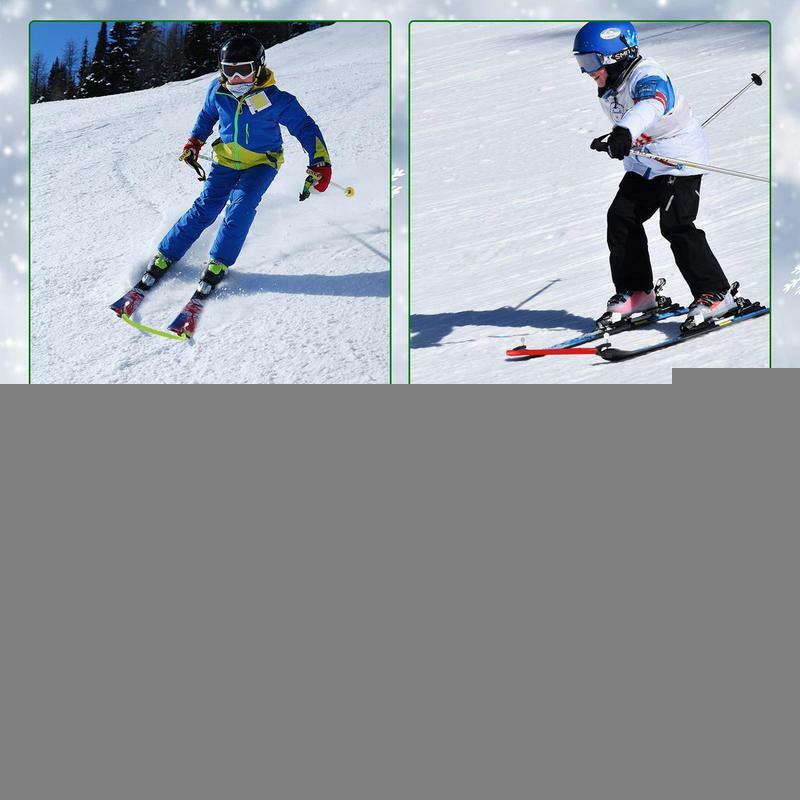 موصل طرف التزلج للأطفال ، موصل على الجليد ، مقاطع التزلج ، مدرب ، سهل ، الثلج ، أدوات التدريب ، إسفين طرف التزلج ، الشتاء