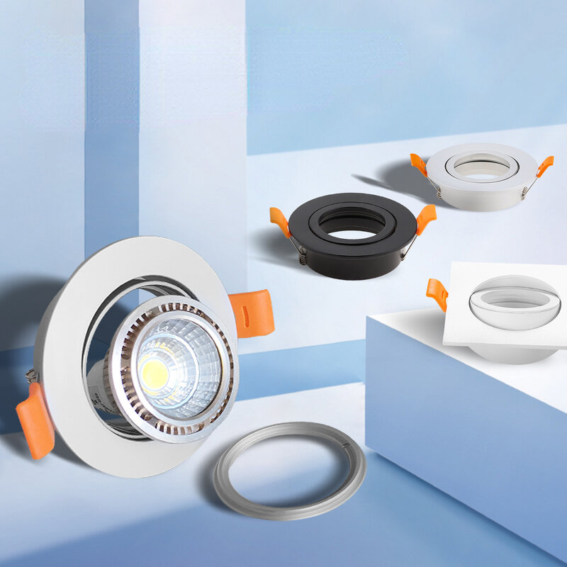 Waterproof Bathroom Kitchen Ceiling Spotlight Housing Replaceable Light SourceMetal MR16 GU10 Base Socket Lighting Fixture