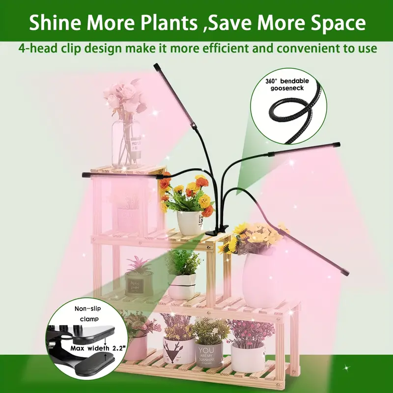مصباح نمو LED USB مع طيف كامل وقتي للنباتات ، نظام زراعة الزراعة المائية ، خيمة نمو داخلية ، الدفيئة