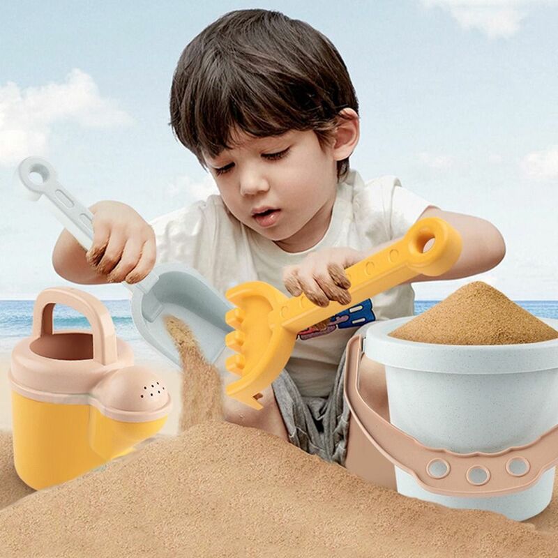 نموذج كعكة الآيس كريم مجموعة ألعاب الرمل ، دلو لعبة الشاطئ ، حفر في الهواء الطلق ، جرافة ، مجرفة غلاية الماء