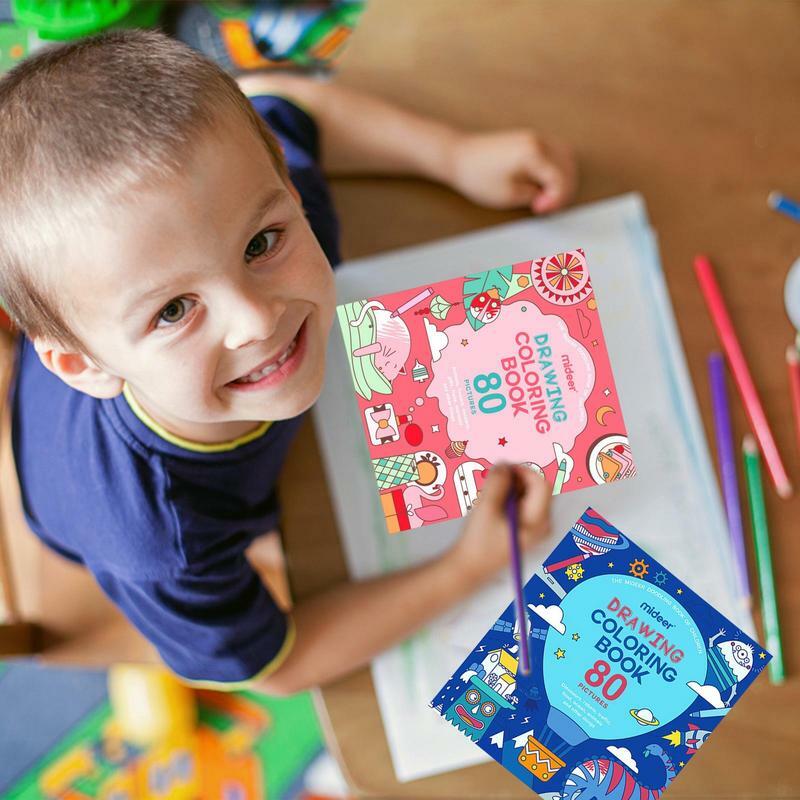 كتب الرسم والتلوين للأطفال كتاب التلوين التعلم المبكر ألعاب تعليمية رسم الممارسة الغذاء الصف الحبر الفن كرافت هدية