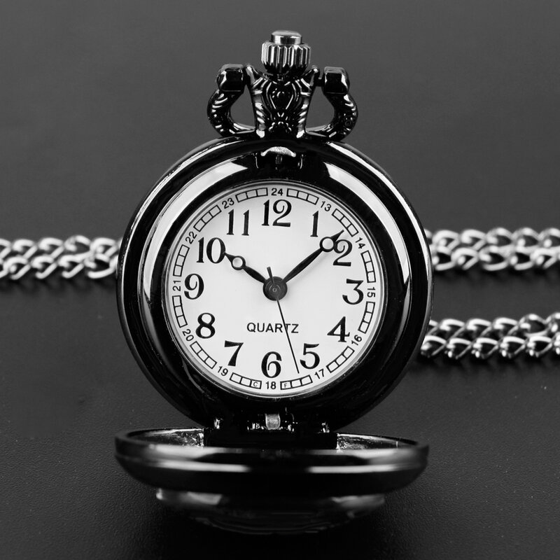 ساعة جيب كوارتز عتيقة مع قبة زجاجية للرجال والنساء ، ساعة ساحرة ، قلادة قلادة ، سلسلة ، هدايا مجوهرات ، تصميم لطيف ، إبداعي ، قطة