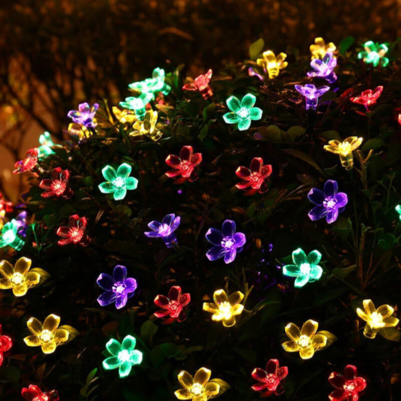 3 متر/5 متر/10 متر USB بطارية LED سلسلة الجنية أضواء كريستال زهر الكرز زهرة اكليل عيد الميلاد الزفاف غرفة ديكور جارلاند
