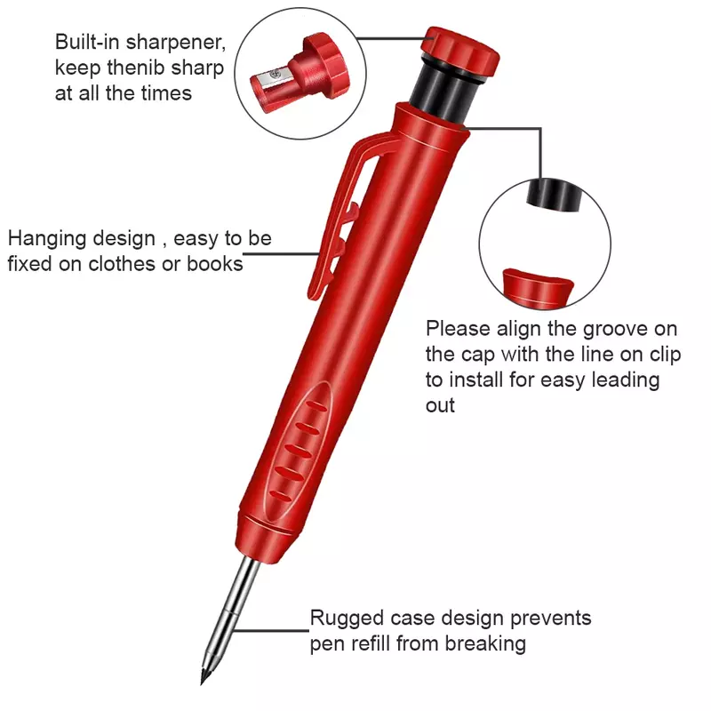 الصلبة نجار مجموعة أدوات النجارة الميكانيكية قلم رصاص 3 ألوان الملء البناء أدوات عمل النجارة بمناسبة الكاتب