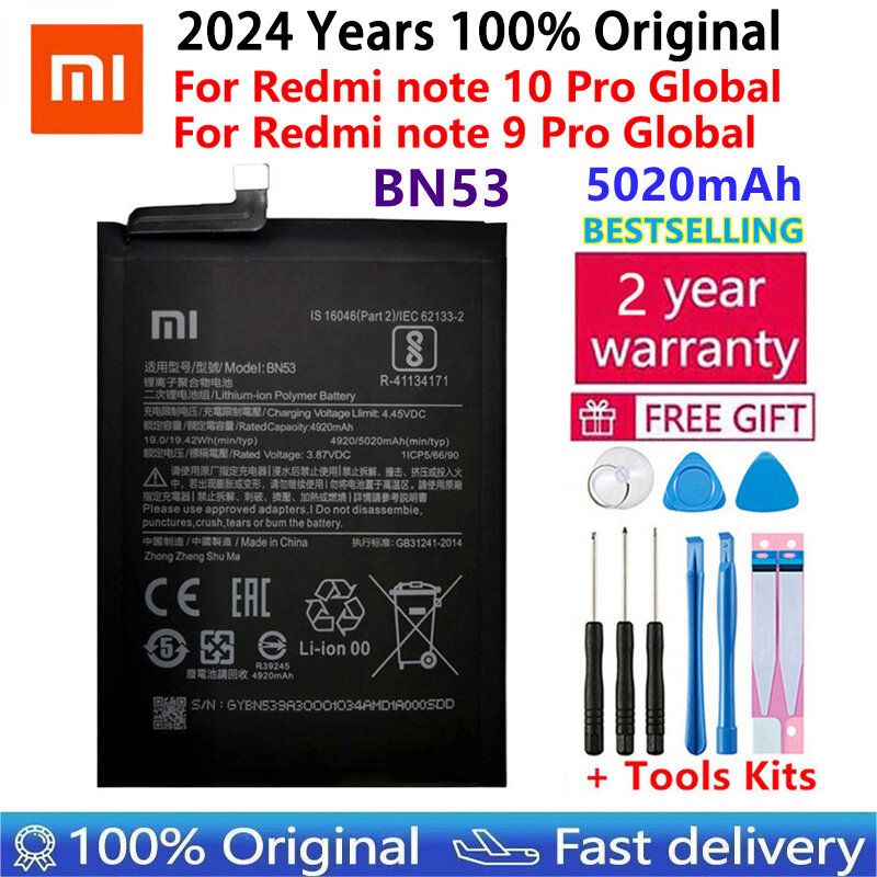 بطارية لـ Xiaomi Mi Redmi Note ، Pocophone ، Poco F1 ، F2 ، K20 ، F3 ، X3 ، K30 ، K40 ، 5 ، 6 ، 7 ، 7A ، 8T ، 9 ، 9A ، 9S ، 9T ، 10 ، 10x ، 10S ، 10T ، 11T ، 11T Pro Lite