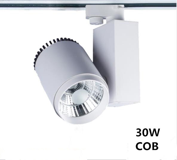 10 قطعة COB الحديثة LED أضواء المسارات تركيبات ثلاثة خطوط إضاءة موفرة للطاقة مصباح 30 واط مبرد عالي الجودة عاكس كفاءة