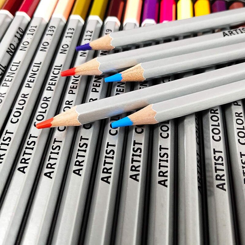 أقلام ملونة للأطفال ، لوازم فنية في علب الصفيح ، كتب تلوين للأطفال ، رسم ، 48 لونًا