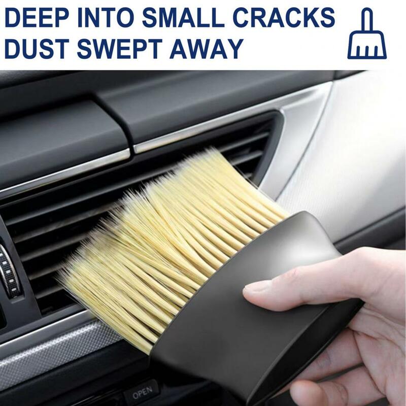 2 قطعة جودة سيارة الداخلية تنظيف جهاز إزالة الغبار فرشاة منظف تكييف سيارة غير خدش تطبيق واسع
