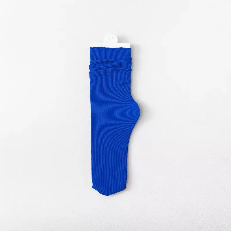 جوارب رياضية قطنية أحادية اللون للرجال ، جوارب طويلة للأولاد ، خريف ، شتاء ، شتاء