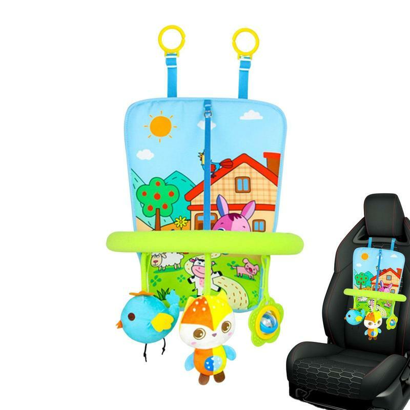 مقاعد سيارة للرضع لعبة مركز النشاط مع ألعاب من القطيفة متعة السفر لعبة طفل لمقاعد السيارة الخلفية محرك أسهل مع الأطفال حديثي الولادة