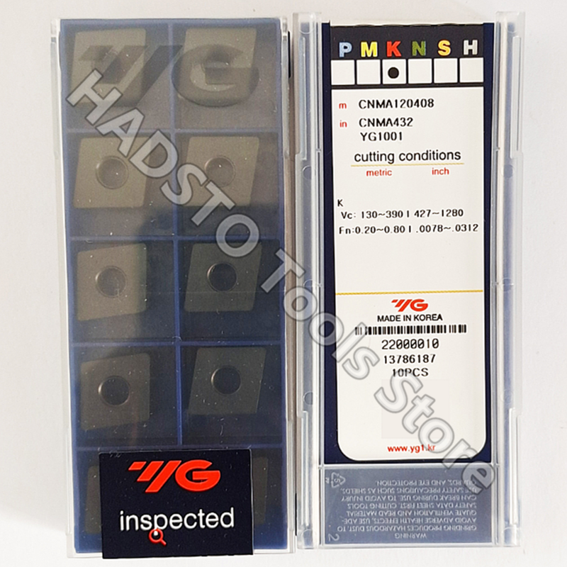 CNMA120408 YG1001 CNMA120408 CNMA432 Original YG CNC carbide insert Turning inserts For Steel,Cast iron K10-K25 P01-P10