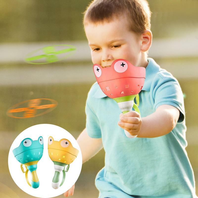لعبة إطلاق القرص الطائر ، خارج ، محمولة باليد ، لعبة الطيران للتفاعل بين الوالدين والطفل ، اسحب للرمي والصيد
