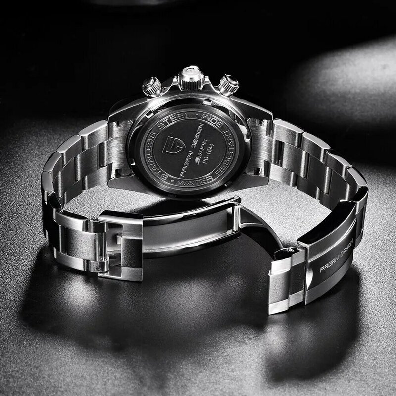ساعة عمل جديدة للرجال بتصميم PAGANI ، ساعة فاخرة للرجال من أفضل العلامات التجارية كرونوغراف VK63 للرجال