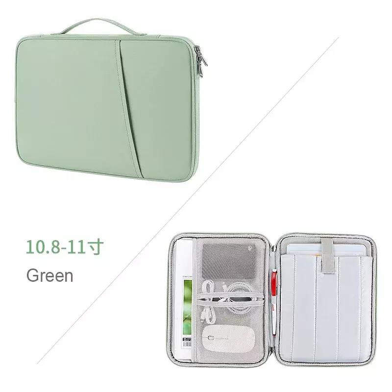 حقيبة تخزين مقاومة للصدمات لجهاز iPad Air 5 ، 4 ، 3 ، 2 ، 1 ، 10.9 ، 10.5 ، 10.2 ، Pro 11 ، 12.9 ، شاومي باد 5 ، غطاء لوحة مفاتيح ماك بوك