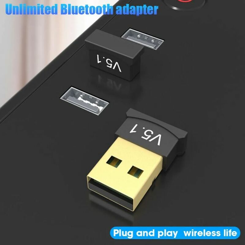 USB بلوتوث 5.1 محول لاسلكي ، جهاز استقبال الارسال ، الصوت ، بلوتوث ، دونغل ، الكمبيوتر ، الكمبيوتر المحمول ، الكمبيوتر