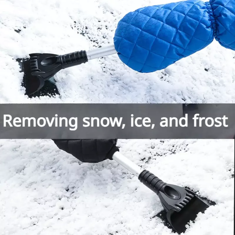 قفازات سيارة قطيفة قابلة للسفع مع غطاء واقي ، مجرفة الثلج ، الشتاء ، تستخدم للثلج