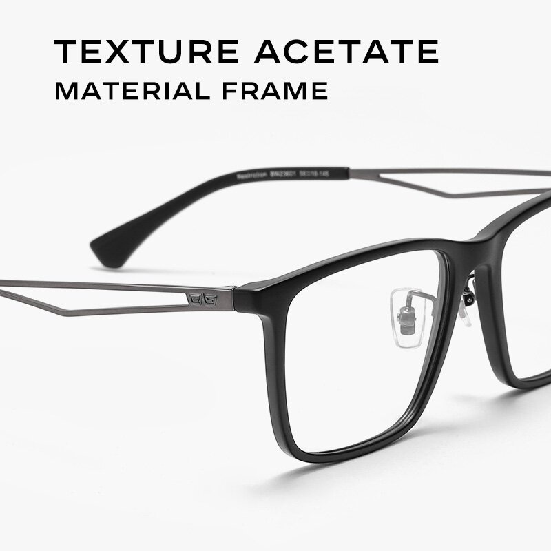 CAPONI نظارات كابوني أنيقة جديدة إطار الرجال TR90 التيتانيوم خلات النظارات UV400 حماية العلامة التجارية الأصلية مصمم نظارات J23601