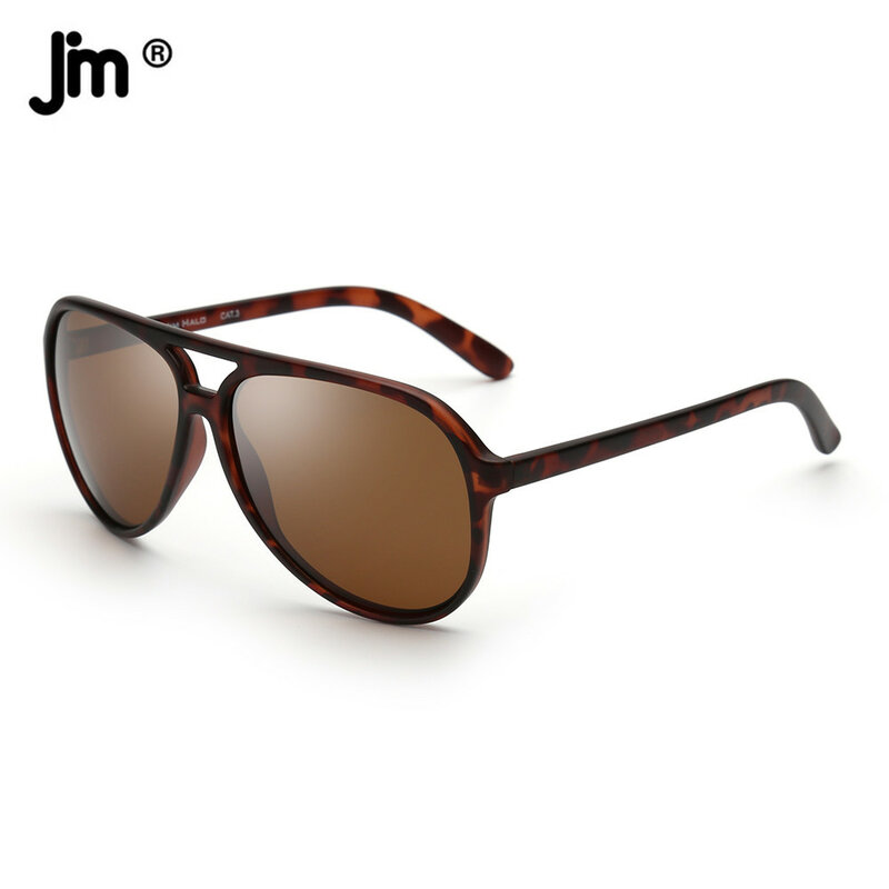 جيم النظارات الشمسية المستقطبة الرجال النساء ، خفيفة الرجعية الطيار ظلال لقيادة الصيد UV400