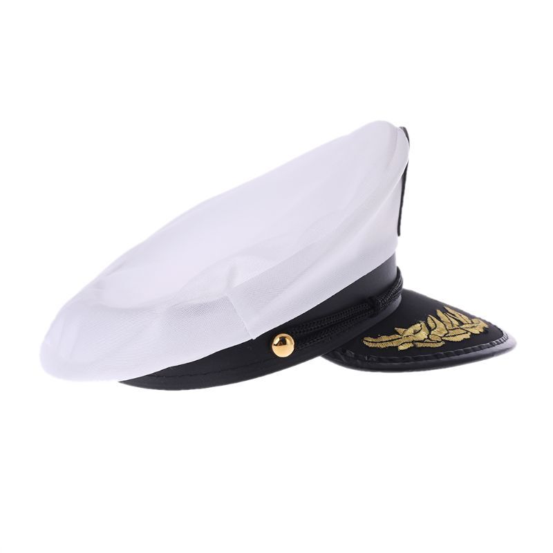 الأبيض الكبار يخت قارب الكابتن البحرية زي حفلة تأثيري فستان بحار قبعة