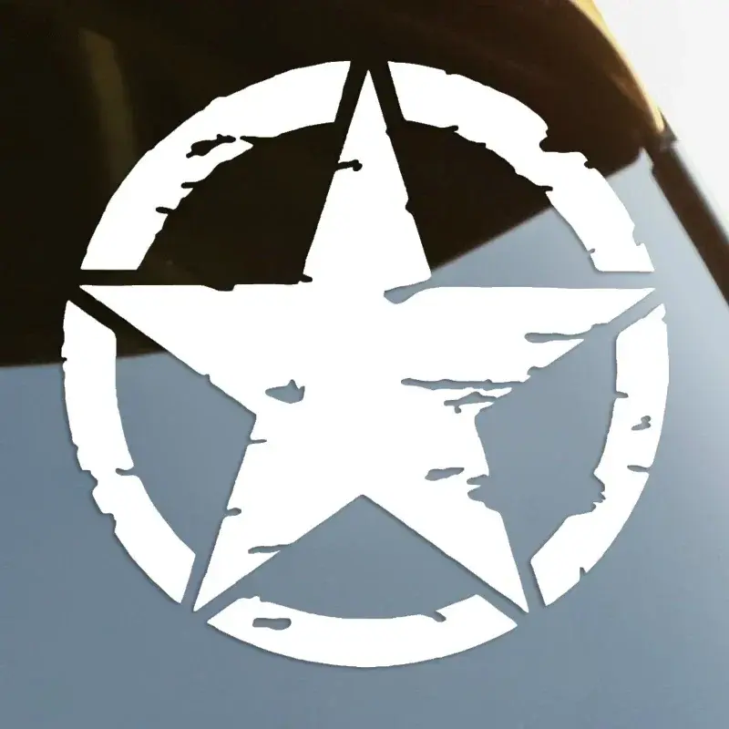 ملصق سيارة من الفينيل النجمة المتعثرة ، ملصق خمس نجوم ، قطع ، مقاوم للماء ، ديكورات السيارات على جسم السيارة ، المصد ، النافذة الخلفية