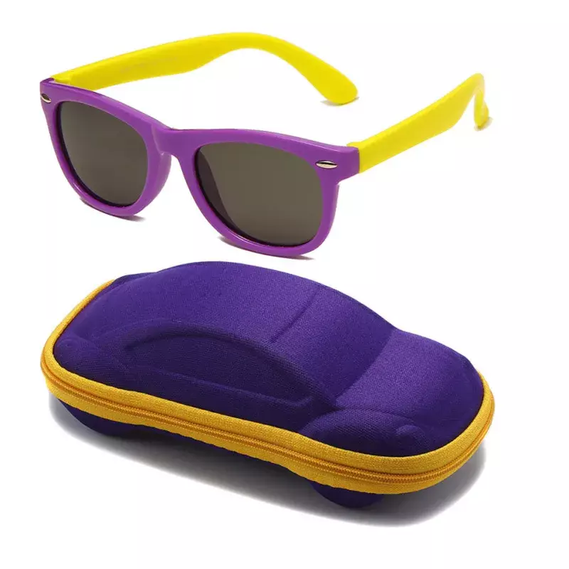 نظارات شمسية مستديرة من السيليكون للأطفال نظارات كلاسيكية UV400 للأولاد والبنات نظارات كمبيوتر نظارات شمسية للأطفال نظارات حماية من الأشعة فوق البنفسجية