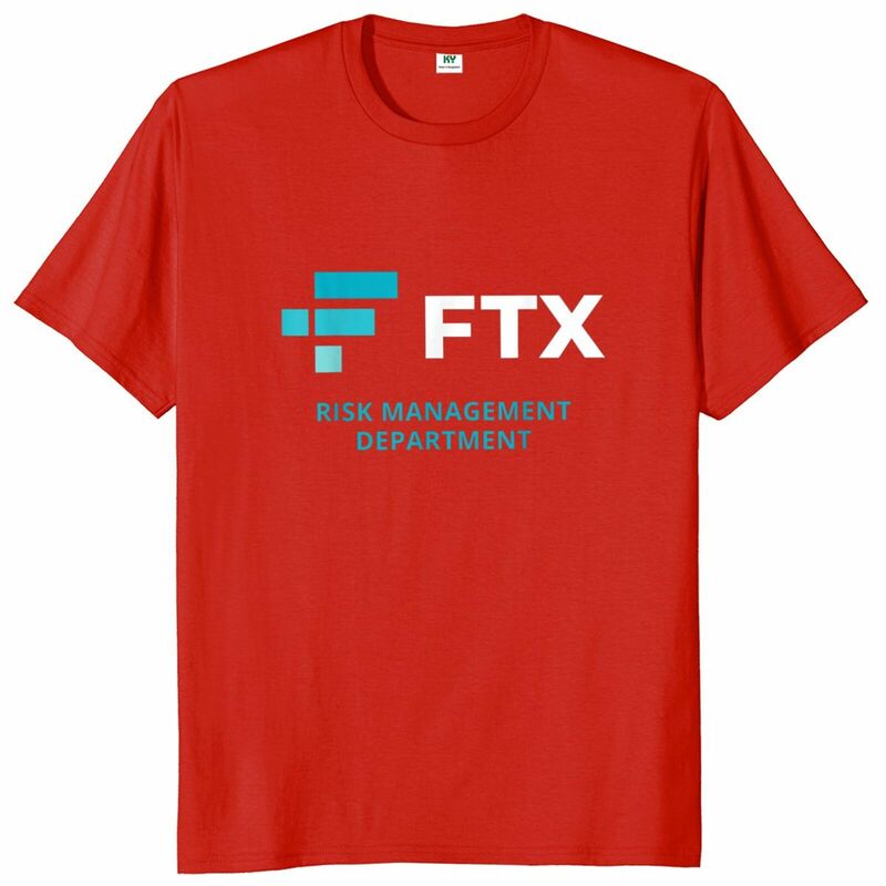 تيشيرت إدارة المخاطر FTX تي شيرت 100% قطن مقاس أوروبي تي شيرت