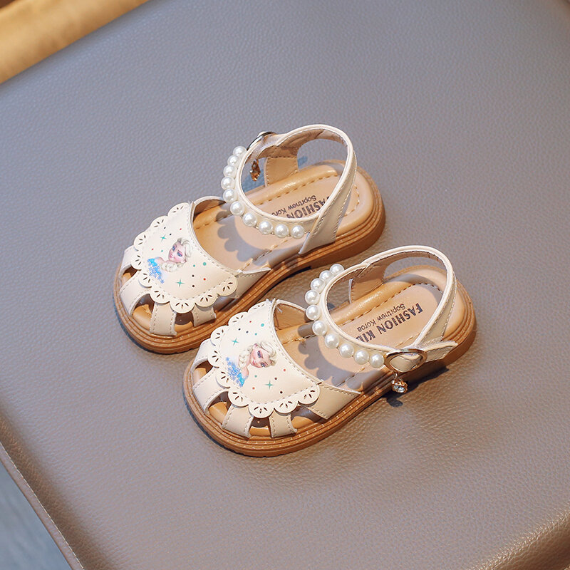 صندل باوتو بنعل ناعم للفتيات ، حذاء أطفال مجوف للطفل ، صغير وصغير ، صيفي ، جديد ، DDY703
