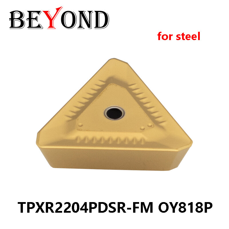 BEYOND TPXR2204PDSR-FM ΟY818P TPXR 2204 TPXR2204 PDSR TPXR22 كبير مثلث تغذية سريعة التصنيع باستخدام الحاسب الآلي طحن إدراج عملية آلة خرط الفولاذ أداة