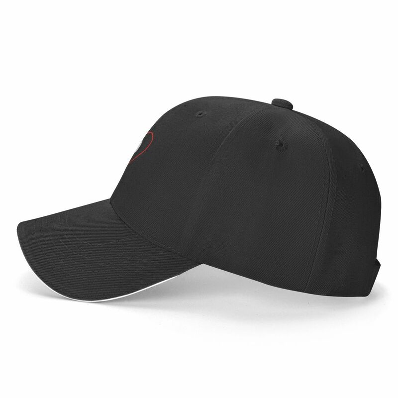 قبعة بيسبول سوداء ثلاثية القلوية ، قبعة شاي مضحكة للرجال والنساء ، قبعات حقيبة الشاطئ