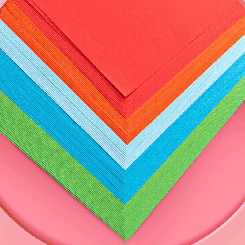 100 ورقة مزدوجة الوجهين اوريغامي ورقة 10 ألوان مربع اوريغامي ورقة هدية للطفل
